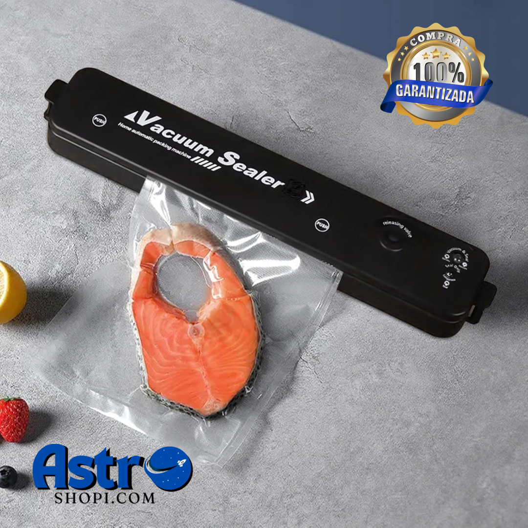 SellaFresh™ Selladora Al Vacío + 1 Rollo de 5 MTS de bolsas selladoras